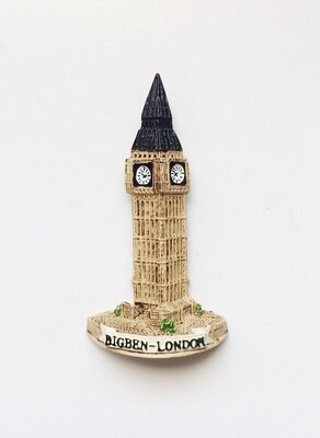 Metal 3D Fridge Magnets British Tourist Souvenir London Big Ben Decorative Refrigerator Magnetic Stickers: Black