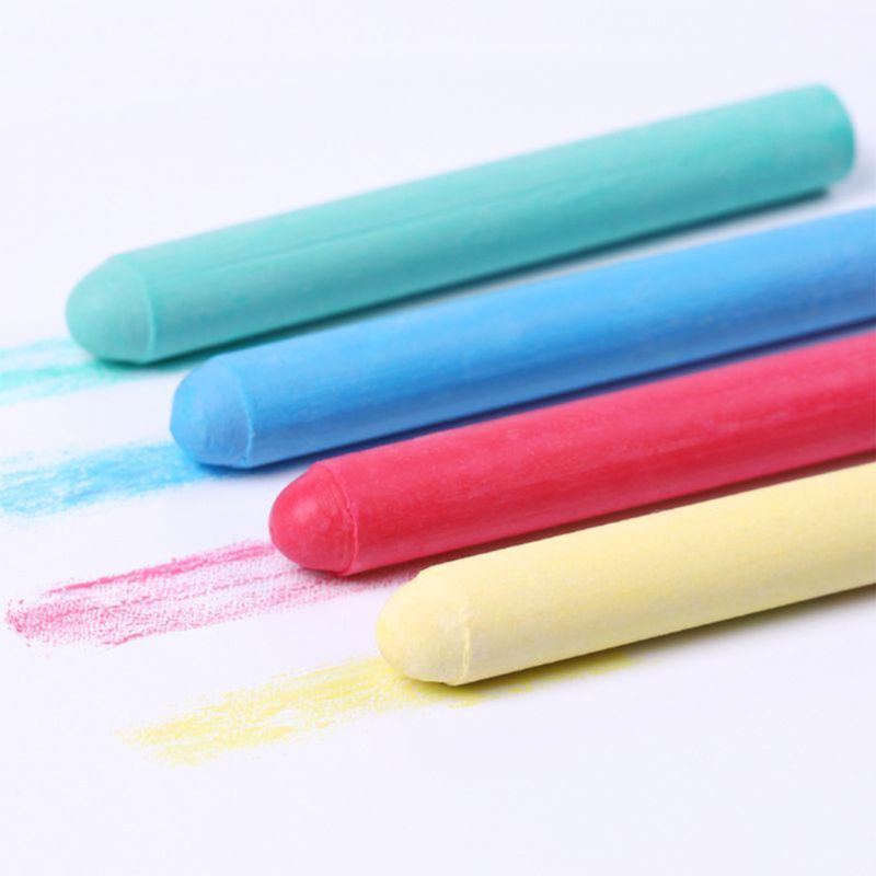 Tiza para dibujar para niños pequeños, tiza para dibujar blanca sin polvo, tizas educativas para escuela, suministros de papelería de oficina de , 12 Uds.
