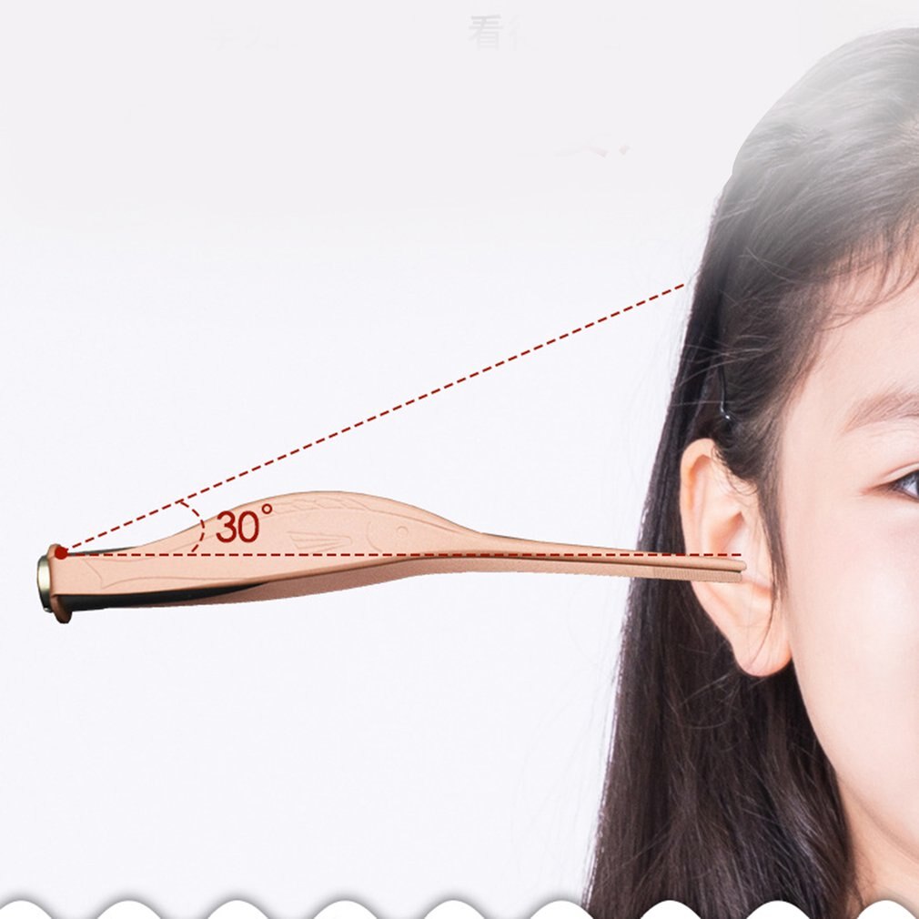 LED Zaklamp Earpick Schoon Pincet Tool Rvs Pincet Oorsmeer Removal Tool Draagbare Oor Zorg