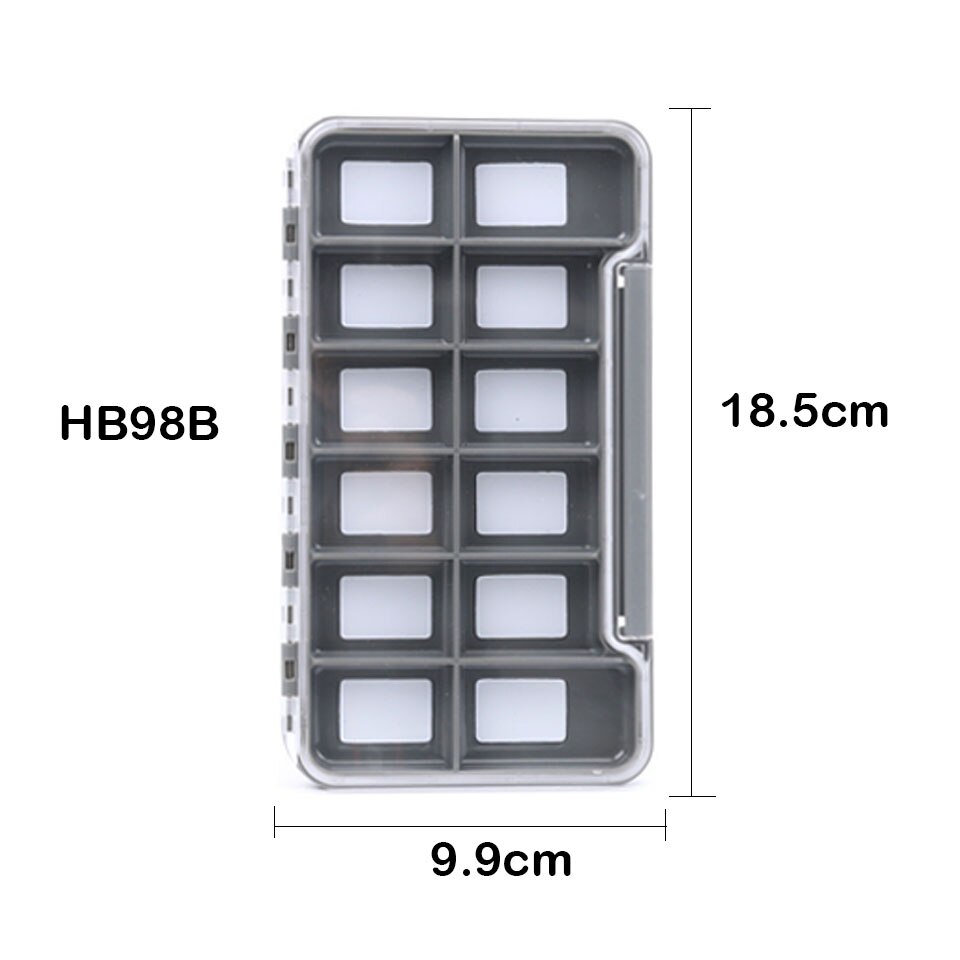 Maximumcatch Slim One-Side Waterproof Plastic Fly Fishing Box Keeping Flies and Hooks Fly Tackle Box: HB98B