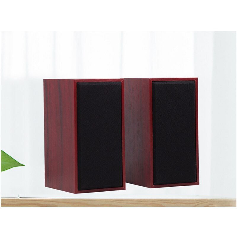 USB Wired Wood Combination Computer Speakers Stereo Music Player Subwoofers Sound Box For Laptop Wooden Multimedia Speaker