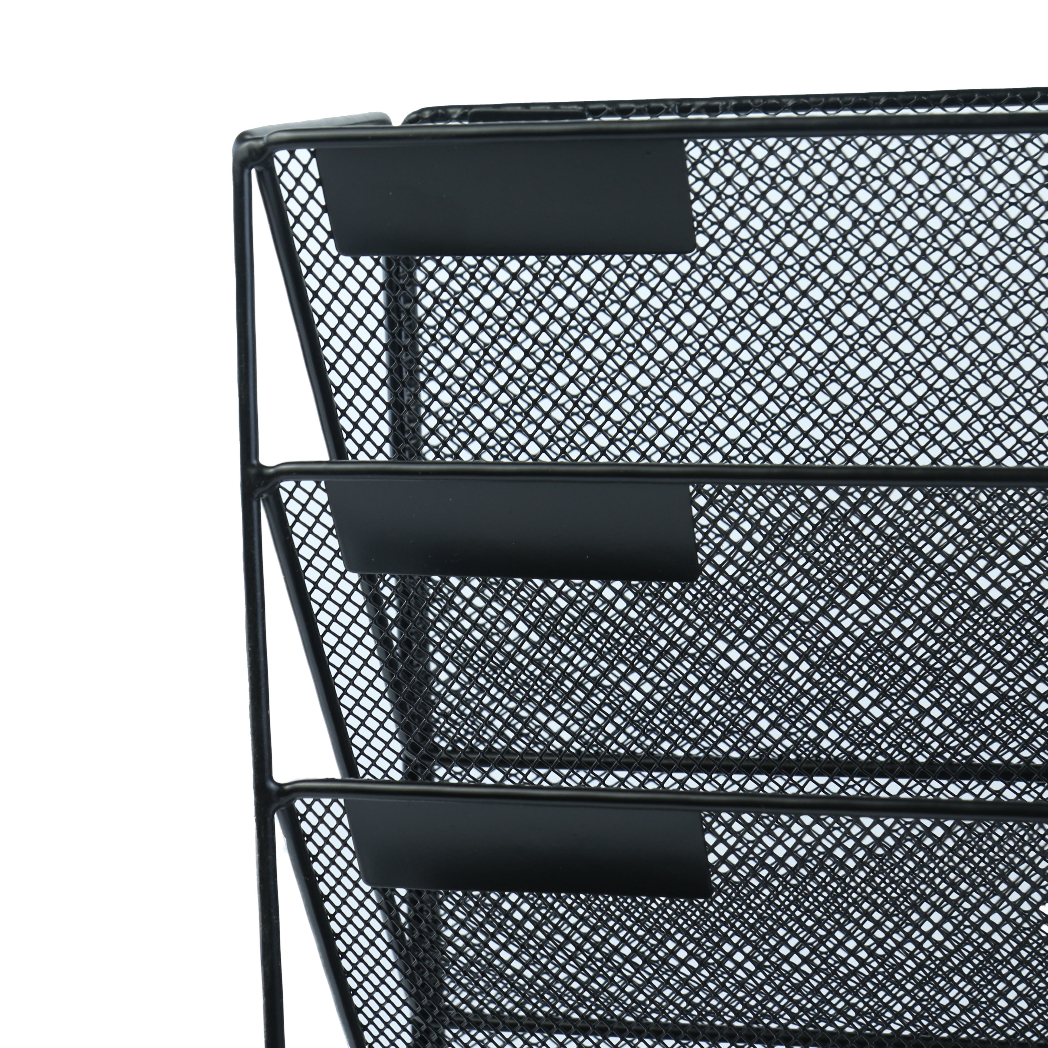 Desk File Organizer Mesh Hanging Wall Mount Document Organization Stand Desktop Vertical Mail Paper Folder Holder Rack 5 Tier