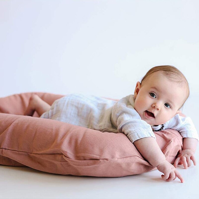 75*45cm Newborn Baby Portable Baby Nest Bed Newborn Bed for Boys Girls Cotton Soft Crib Breathable Baby Bassinet Children's Bed