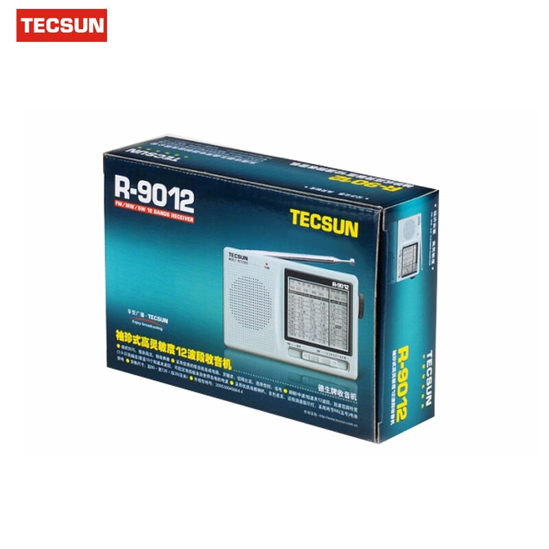 Tecsun r -9012 12 bånd fm / am / sw radio multiband radiomodtager bærbar bedste  y4122h tecsun  r9012 radio desheng radio