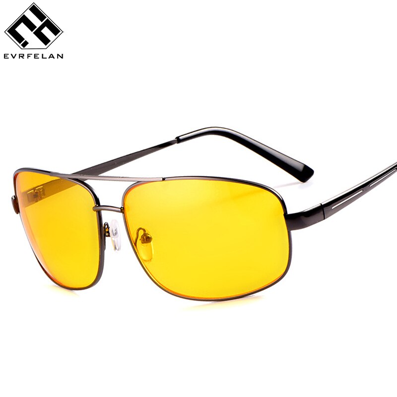Pilot nattesynsbriller som kjører gul linse klassisk anti-refleks sjåførsikkerhetsbriller for menn og kvinner
