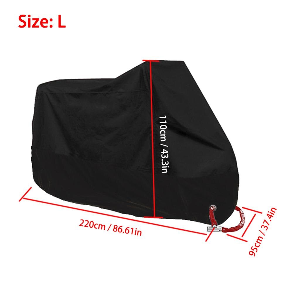 Motorcycle cover M L XL 2XL 3XL universal Outdoor UV Protector for Scooter waterproof Bike Rain Dustproof cover 5 sizes: L