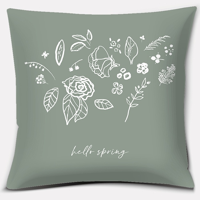 Hjemmekontor dekorasjon pute soverom sofa bil putetrekk tilfelle bønne grønn blomster serie: 470*1200mm / Brun