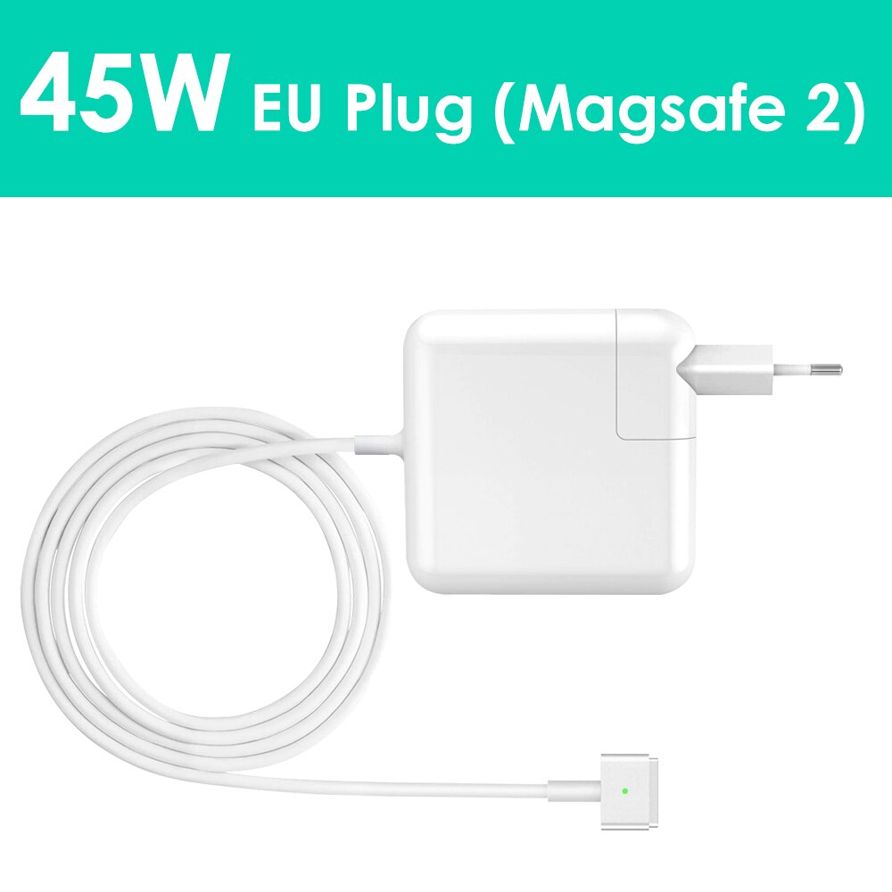 Chargeur 45W Pour MacBook Air Et MacBook Pro - Connecteur T-Tip, Entrée 100-240V, Pour Ordinateurs Portables Apple