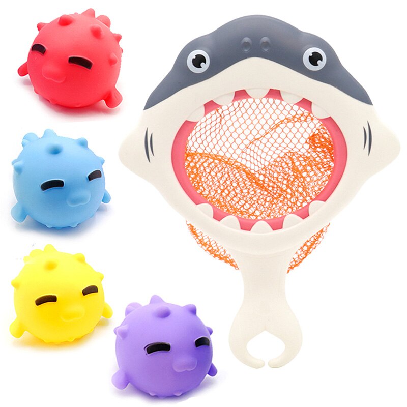 Bath toy faucet shower rubber duck waterwheel happy spray water set crab octopus frog bubble machine baby game children animal b: Clear