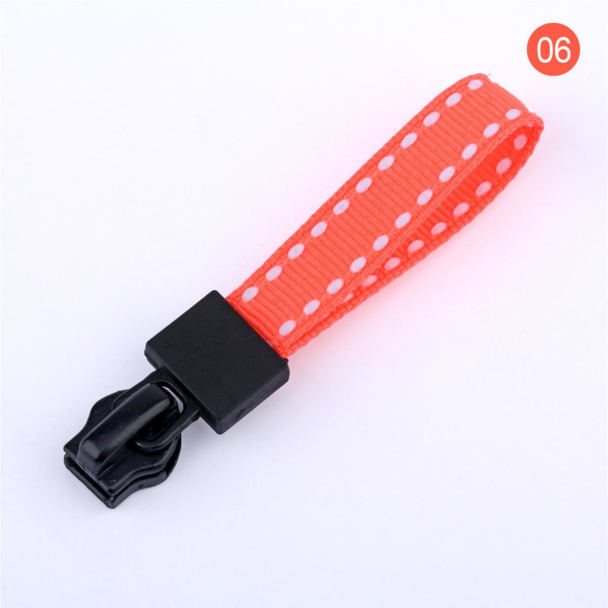 Nr. . 5 rits sliders band slider 23 kleuren linten donsjack katoenen jas rits trekkoord kleding accessoires 10 stuks: 06