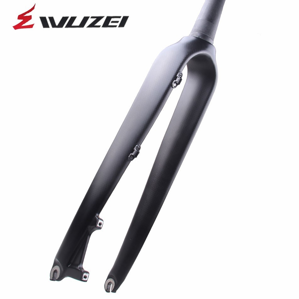 le vélo de route en fibre de carbone fourche avant en fibre de carbone fourche avant route vélo avant frein à disque fourche pièces de vélo 700C