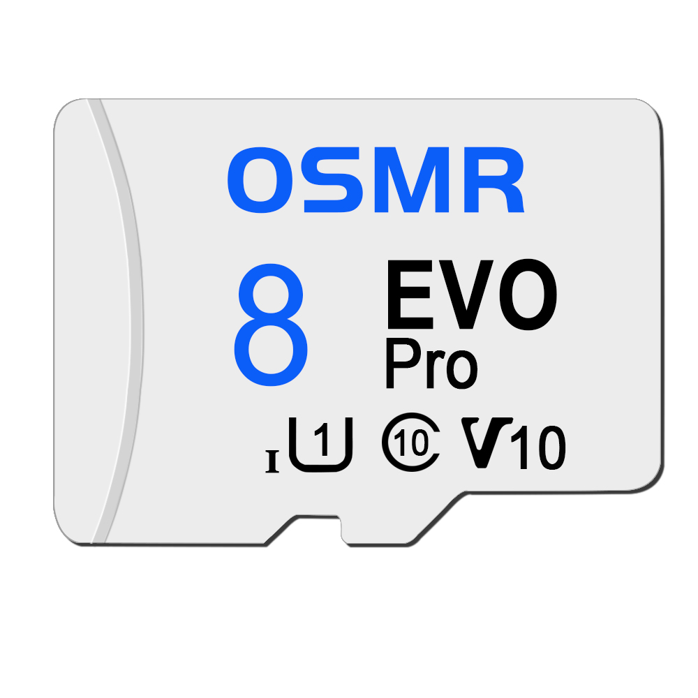 Osmr memory card micro 256/128/64/32gb tf card  a2 u3 class 10 mini tf card  u3 tf card for mobile phone car device computer: 8 gb