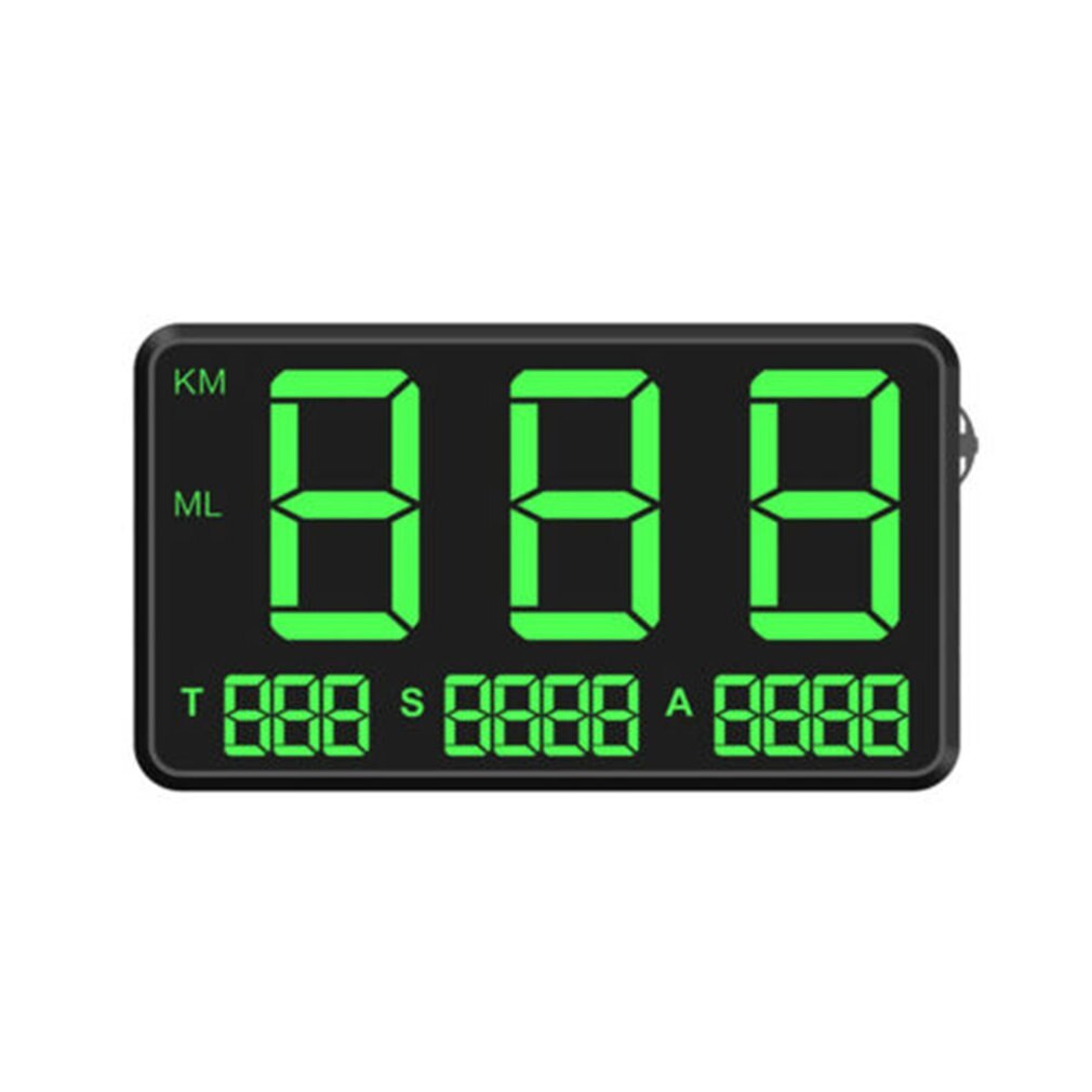 General Hud Head Display Gps Overspeed Alarm Mileage Statistics Head Display C80 Car Accessories