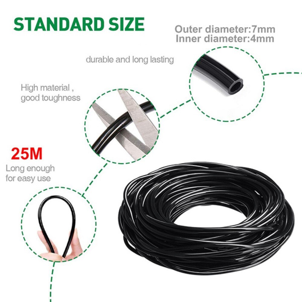 25M Micro Drip Irrigation System Watering Kit Smart Garden Greenhouse Watering System Automatic Plant Garden Watering System
