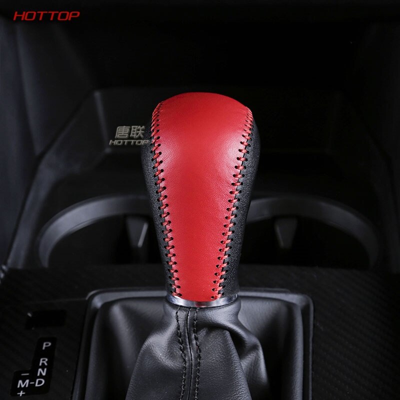 Lederen Pookknop Handvat Cover Voor Mazda 3 Axela