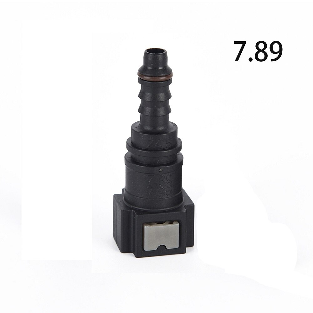 Zwarte Auto Fuel Line Quick Connect Slang Koppeling ID8 7.89 Rubber Nylon Olie Lijn Pijp Connector Disconnect Release Slangfitting: WHITE