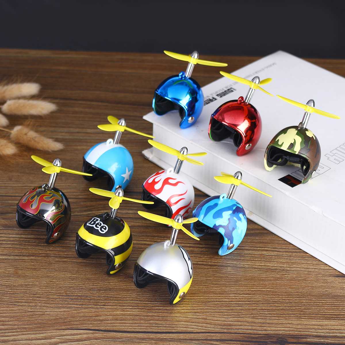 Drôle petit poulet casque pour animaux de compagnie poules oiseau dur chapeau de protection chapeaux transporteurs pour animaux de compagnie fournitures accessoires pour animaux de ferme hélice