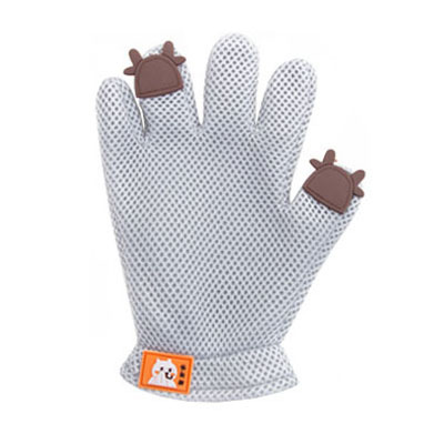 Guanto per animali domestici guanto per toelettatura per gatti spazzola per rimuovere i peli di gatto guanti pettine per cani per gatti bagno massaggio pulito spazzola per rimuovere i peli per cani gatti: grigio giusto mano