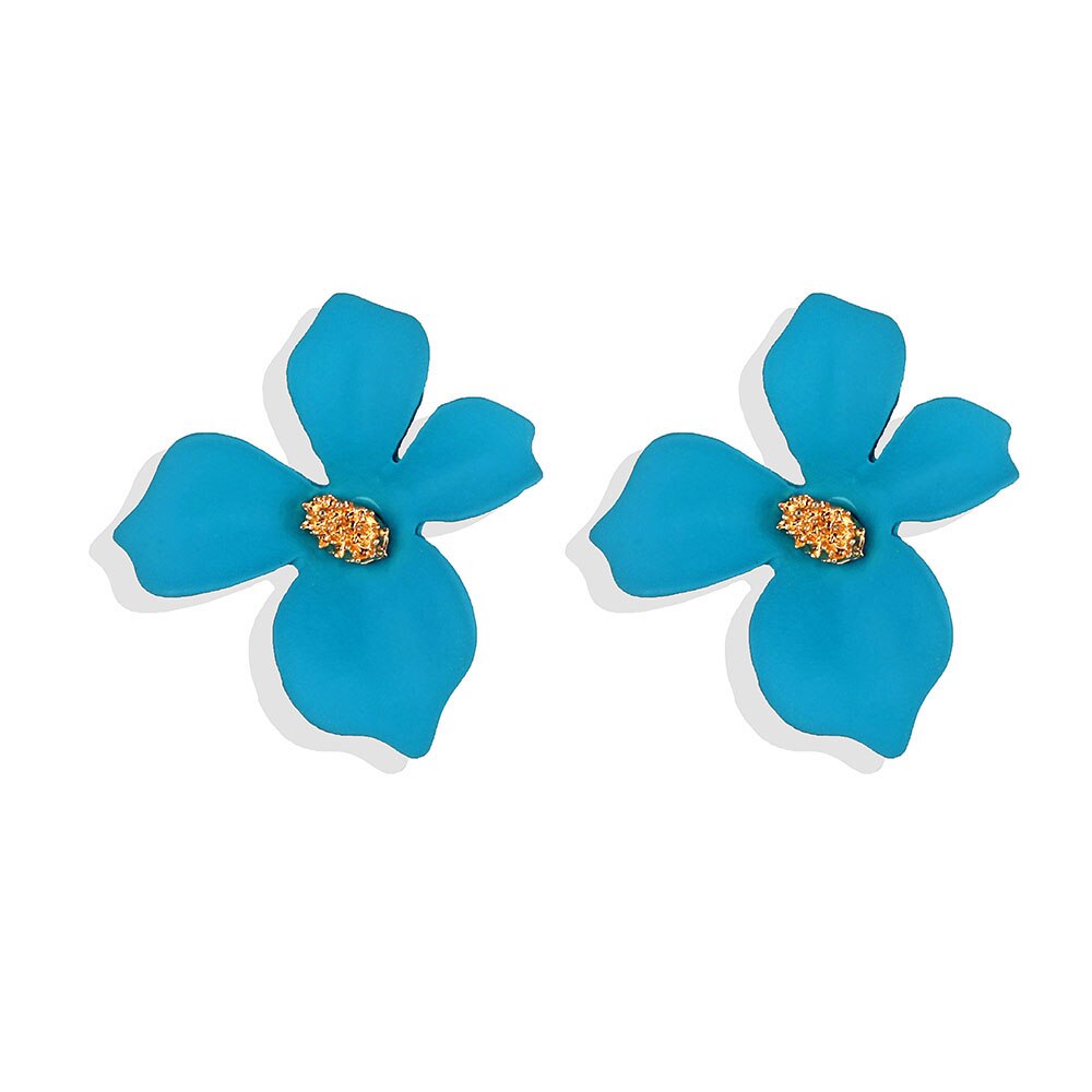 Boucles d&#39;oreilles Style coréen pour femmes, bijoux à fleurs, nouvelle , ,: IPA0039-1