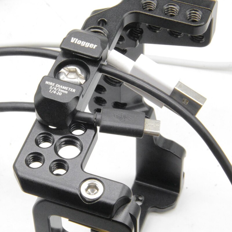 Dslr Camera Kabel Klem Draagbare Kooi L Plaat Montage Draad Clip Organizer Kit Met 1/4Inch Universal Voor slr Dslr Camera