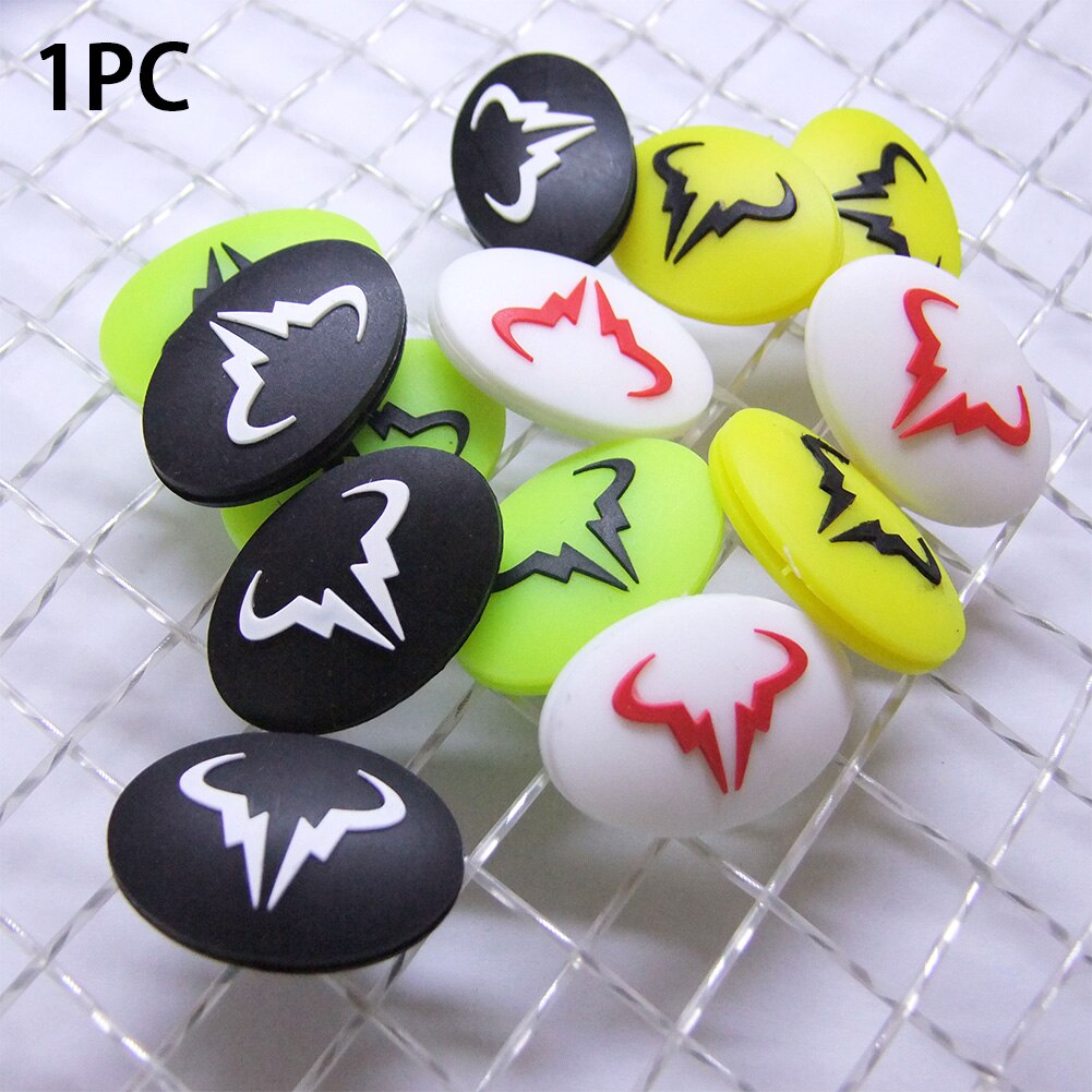 Durável anti-vibração raquete de tênis amortecedor animal cabeça de touro raqueta desenhos animados reduzir tenis raquete de silicone de alta qualidade