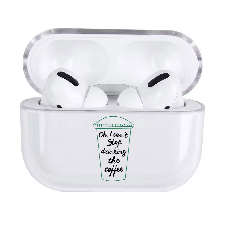 Funda rígida transparente bonita para Apple Airpods funda para auriculares con dibujos animados divertidos para Airpod Pro/2/1