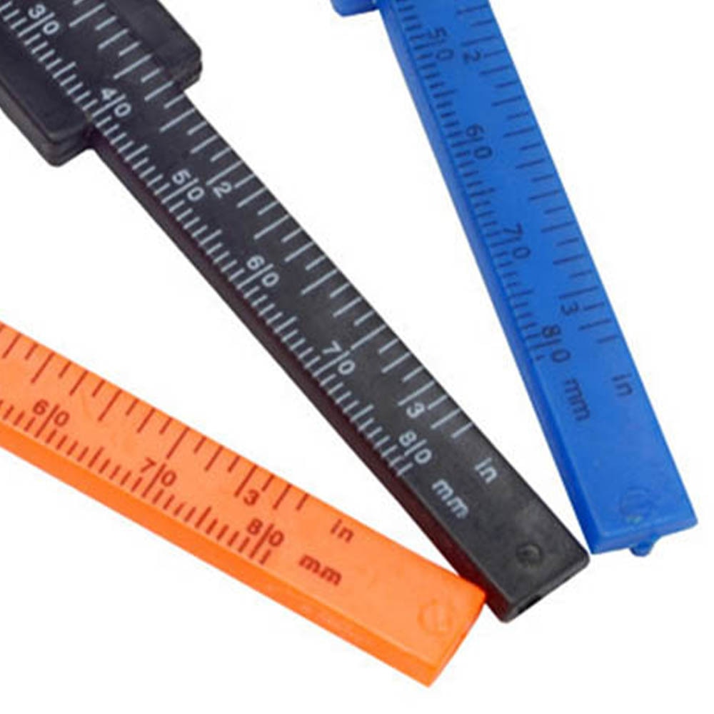 80mm Mini Plastic Sliding Vernier Caliper Aperture Depth Diameter Measure Tools DIY Woodworking Plumbing Tool Ruler Micrometer D