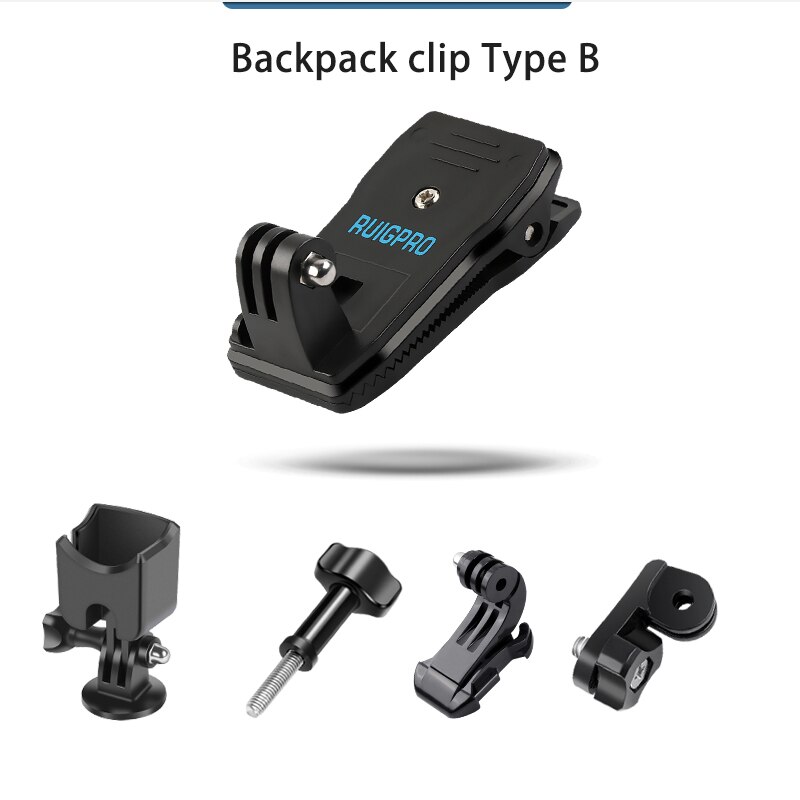 Chest Mount Harness Chesty head Strap backpack bag clip clamp for DJI OSMO Pocket 1 2 Cameras With Adapter Holder Case Accessory: clamp set 2
