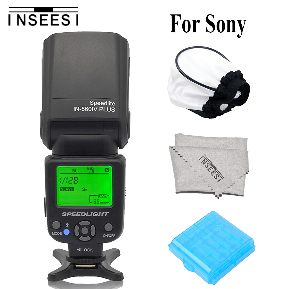 INSEESI IN560IV PLUS Camera Flash Speedlite For Canon Nikon Pentax Sony A58 A6000 A3000 A7s A7 A6300 A7r A7r II DSLR Camera