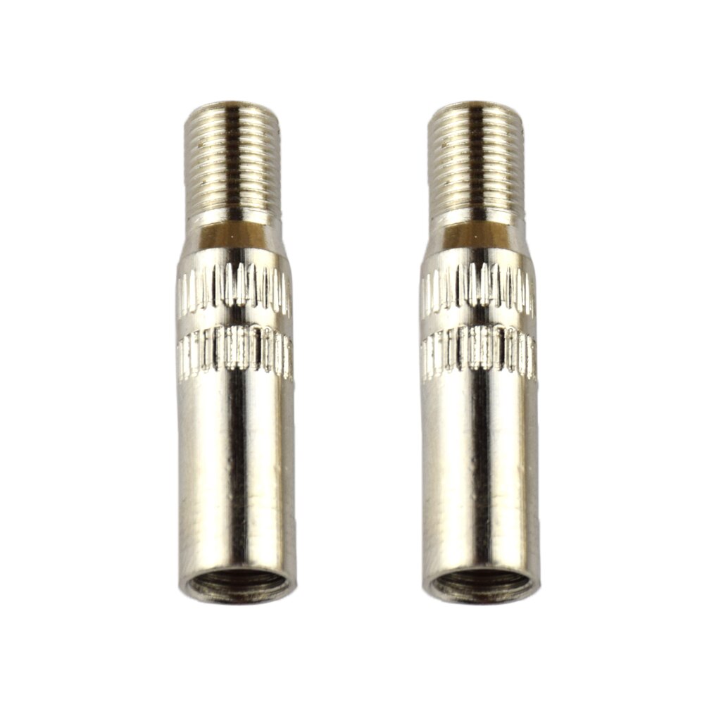 Adaptateur d&#39;extension de bouchon de Valve de pneu en laiton chromé, 2 pièces, pour voiture, vélo, moto, Etc, Type à vis