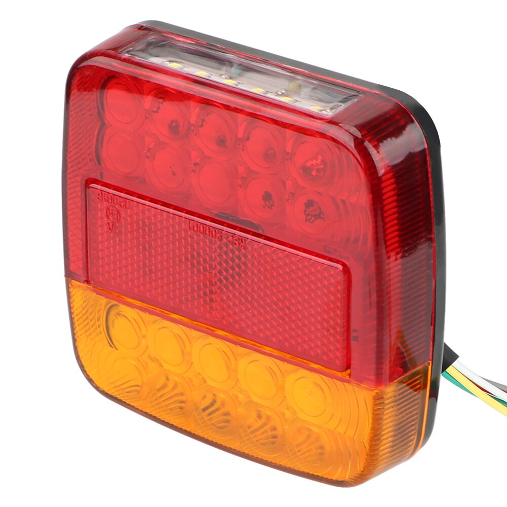 1 Pair 2pcs 12V Universal Car Lights LED Car Trailer Truck Taillight Brake Stop Turn Signal Light AS+ABS Shock Resistant