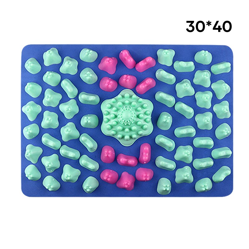 Tapis d&#39;acupression pour pieds, plaque de Massage des pieds, réflexologie, marche et pieds, antidérapant, jeu de plein air, soins de santé: 30x40CM