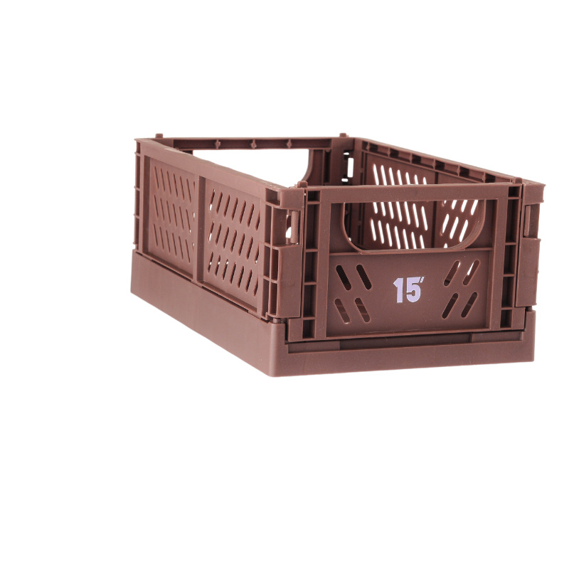 Mir de Rangement Pliable en Plastique, Boîte de Rangement pour Cosmétiques, Maquillage, Bijoux, Jouets: YELLOW