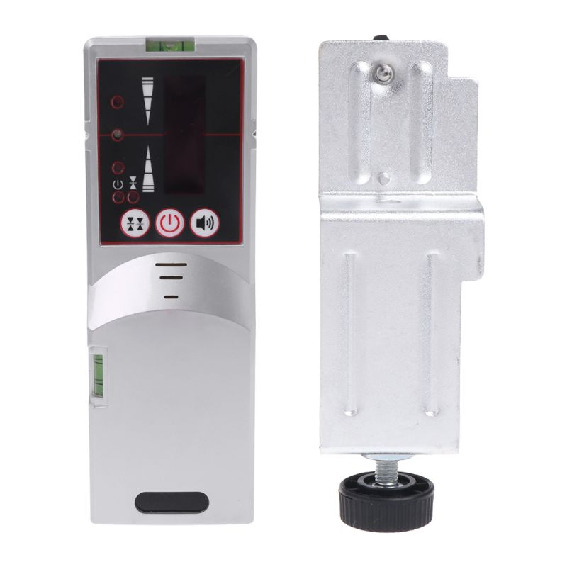 Level Detector Red Beam Light 635nm Cross Line Outdoor Receiver with Clamp