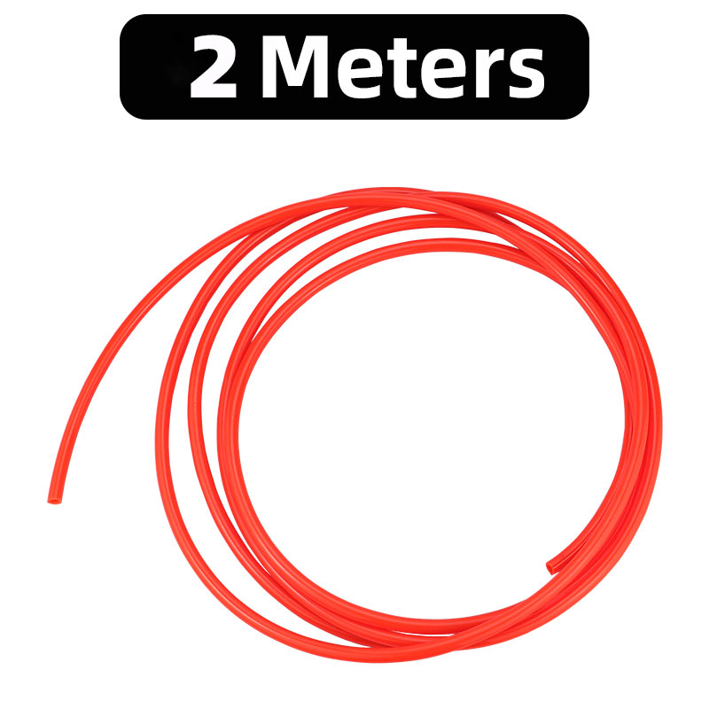 Tubo neumático de PU de aire de 2 metros/5 metros de largo, manguera de aire de 4mm, 6mm, 8mm, 10mm, 12mm, componente de tubería: Rojo / 3 / 4 pulgadas