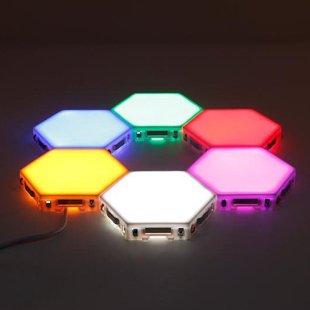 Quantum Light Touch Sensor Nachtverlichting Led Hexagon Licht Magnetische Modulaire Touch Wandlamp Creatieve Home Decor Kleur Night Lamp