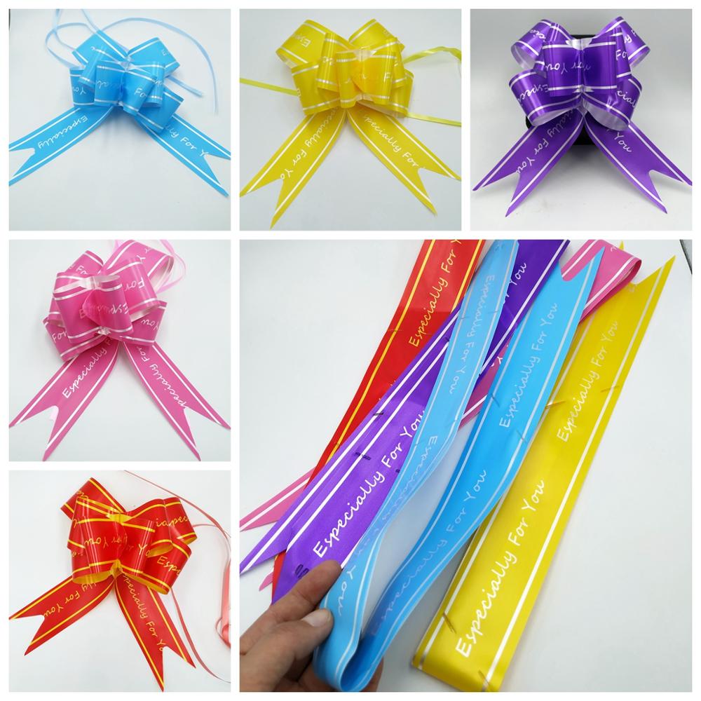 Wrap Pull Bow Confetti Bow Bow With Ribbon For Wedding Christmas Party Wrapping 5.9"Inch (20 Pcs)