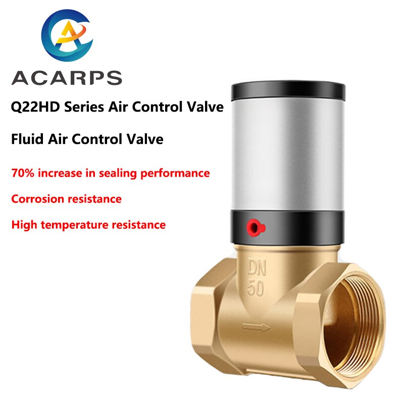 Fluid Air Control Valve Q22HD DN15/20/25/32/40/50 Brass Valve Body Air Control Valve Pneumatic Control Valve