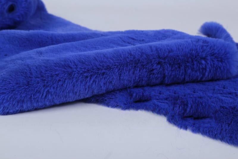 Dikker Imitatie Rex Konijn Haar Bont Pluche Teller Display Achtergrond Doek Kussen Sofa Cover Schoen Tas Materiaal 0.5X1.6M: sky Blue
