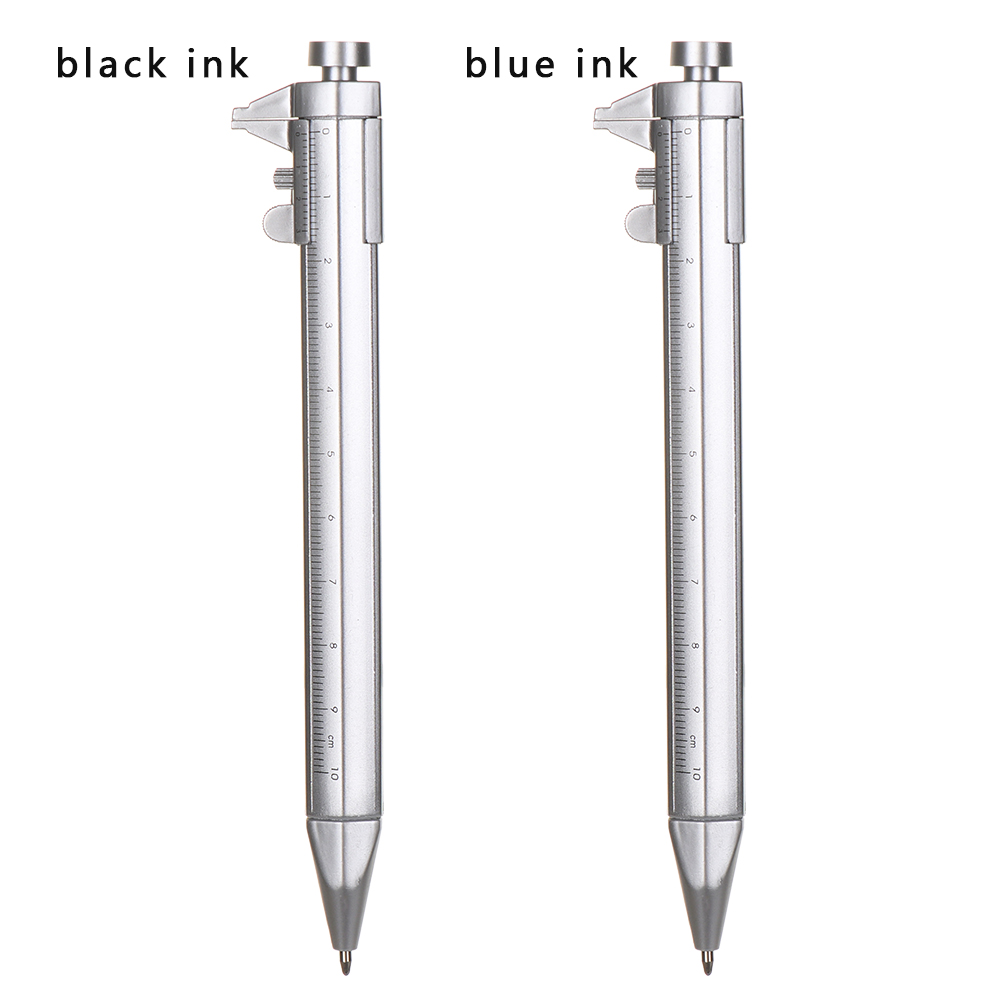 1PC Multifunctional Vernier Calipers Pen 0.5mm Blue Black Gel Ink Pen Roller Ballpoint Pen Stationery School Office Supply