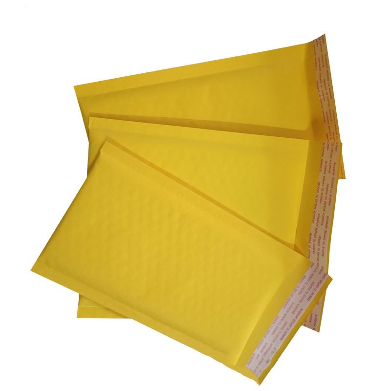 20Pcs Kraft Paper Bubble Envelope Bag Mailers Padded Envelope With Waterproof Bubble Packaging Bags Courier Storage Bag