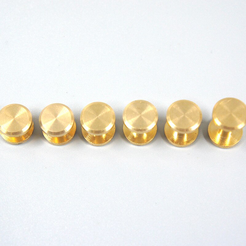XUNZHE-clou en métal 4-15mm | Clou en cuivre de grande , vis à Rivet en cuivre Double sangle Rivets artisanal solide 20 pièces
