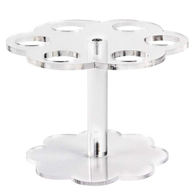 Acrylic Ice Cream Stand Cake Cone Stand Holder 6/16 Cones Wedding Buffet Display HY99