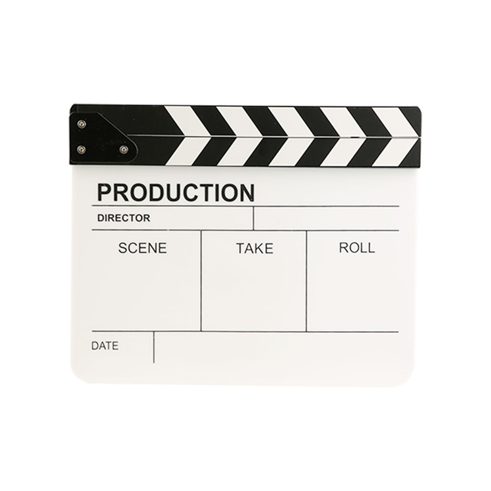 Claquette en bois pour réalisateur de Film, scène de télévision, panneau à claquettes pour vidéo, accessoire photographique, décorations suspendues, planche à outils de tournage