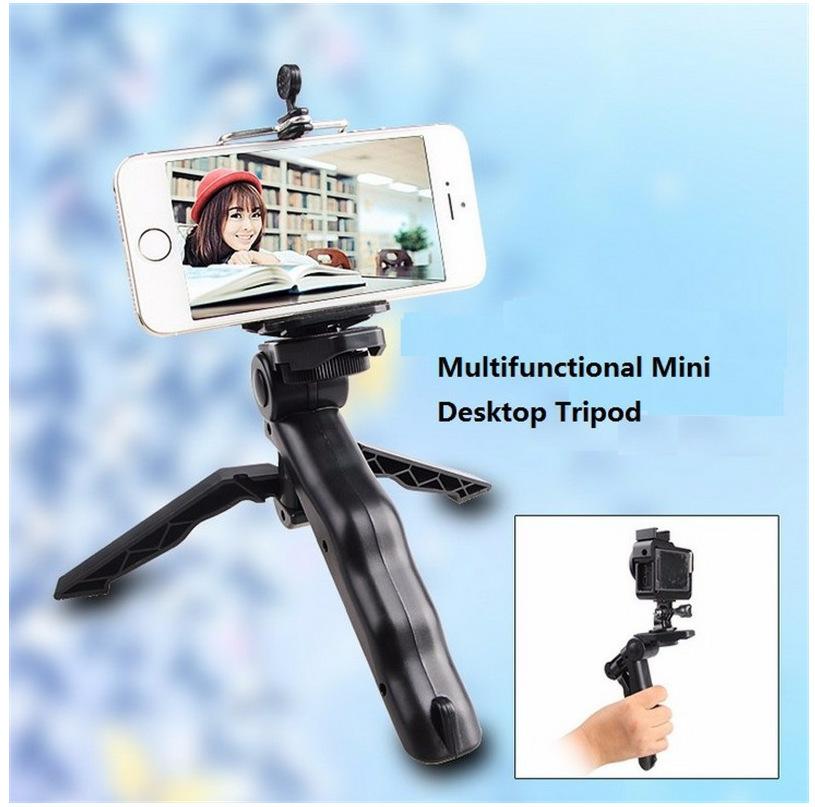 Mini Tripod Stand or hand grip Table top Photogs 2 in1 video DSLR Camera For gopro 1/4 screw