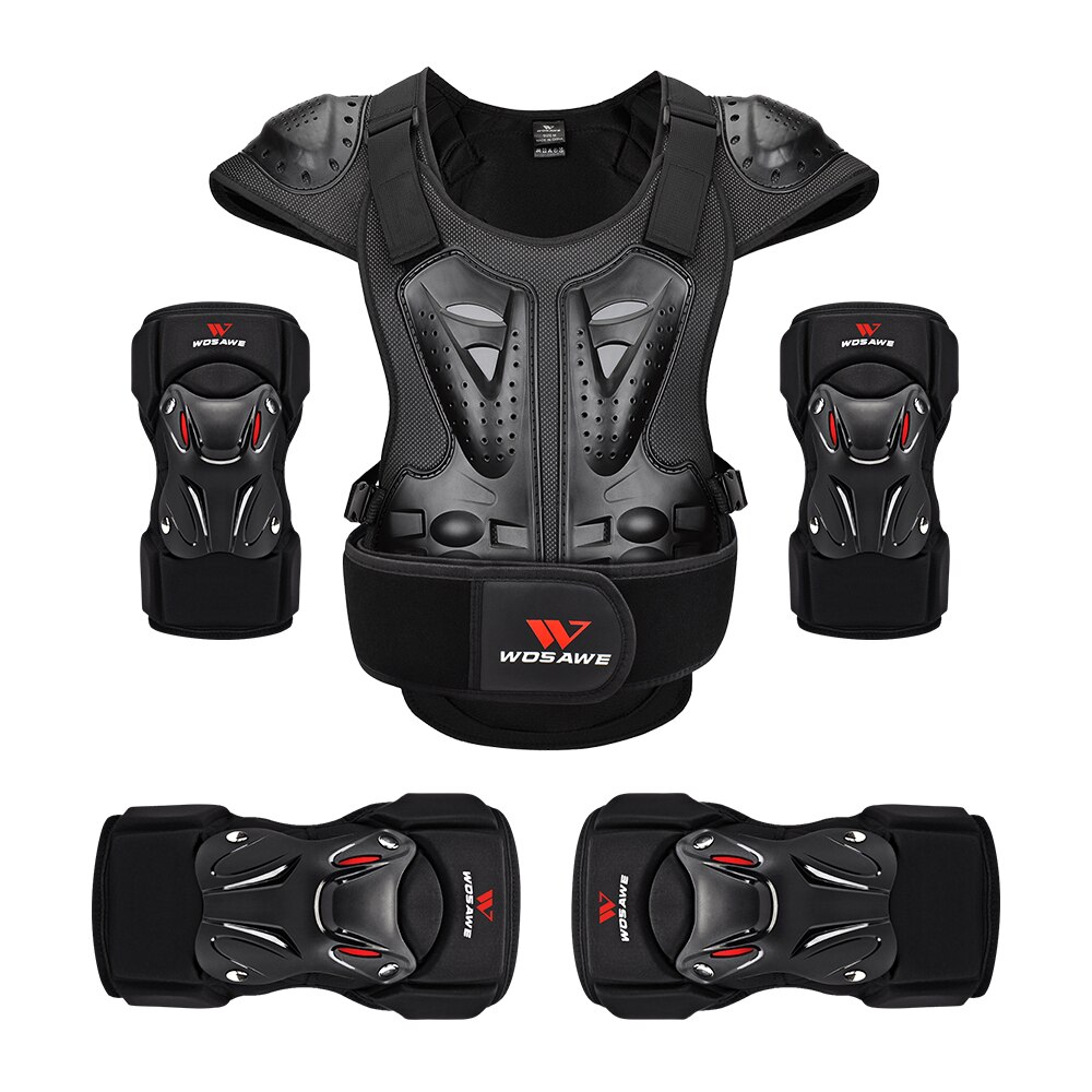 WOSAWE Adult Full Body Protection Sports Back Support Snowboard Ski Cycling Motocross Vest Jacket Elbow Knee Pads MTB Suit