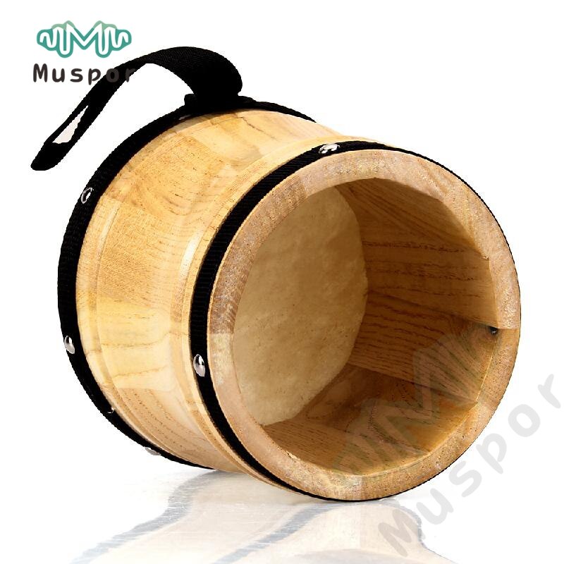 Tambores Dongo 18 CM/7 "instrumentos de percusión Orff de madera tambor de tiro de mano para niños/diámetro Djembe