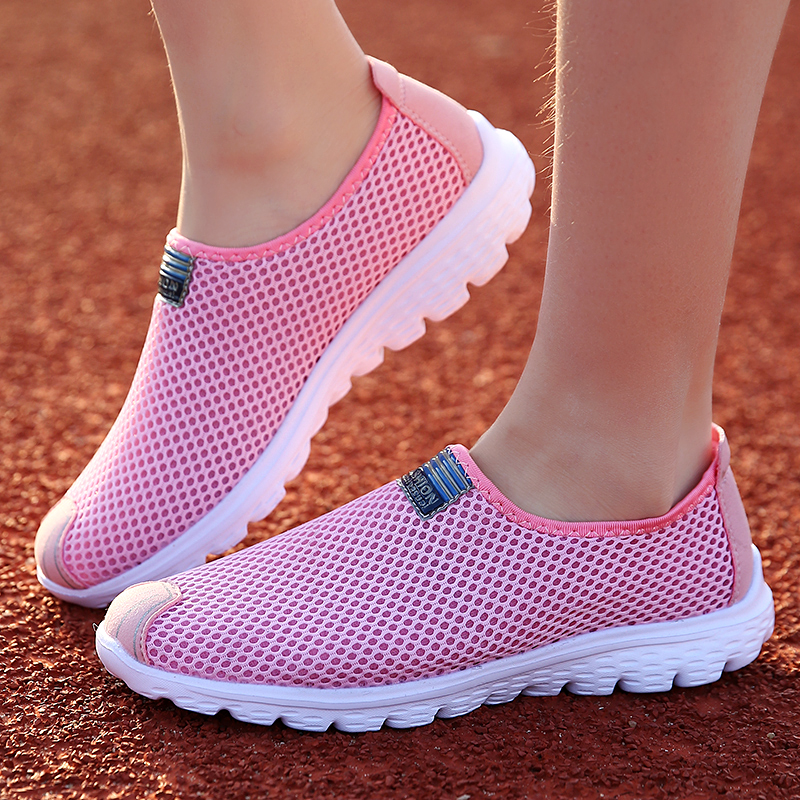 light soft Women Tennis Shoes Female Gym Sport Shoes Stability Breathable Slip on Trainers Women Tennis Shoes Mujer cheap