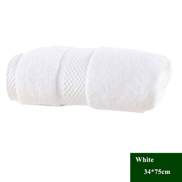 Asciugamani da bagno di grandi dimensioni di alta qualità regali per adulti 80*160 cm 850g asciugamano da spiaggia di lusso in cotone 100% asciugamano da bagno per Sauna: White1