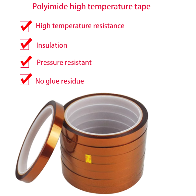 Hochtemperatur-Wärme-BGA-Band, Wärmedämmband, Polyimid-Klebstoff, isolierendes Klebeband, 3D-Drucktafel-Schutz